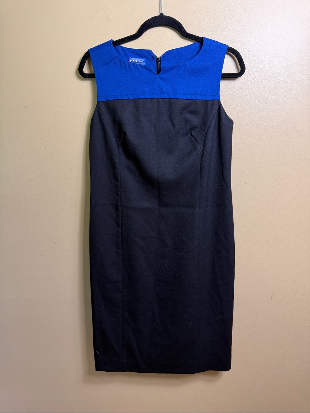 Pendleton 100% Wool Colorblock Sheath Dress - Size 6